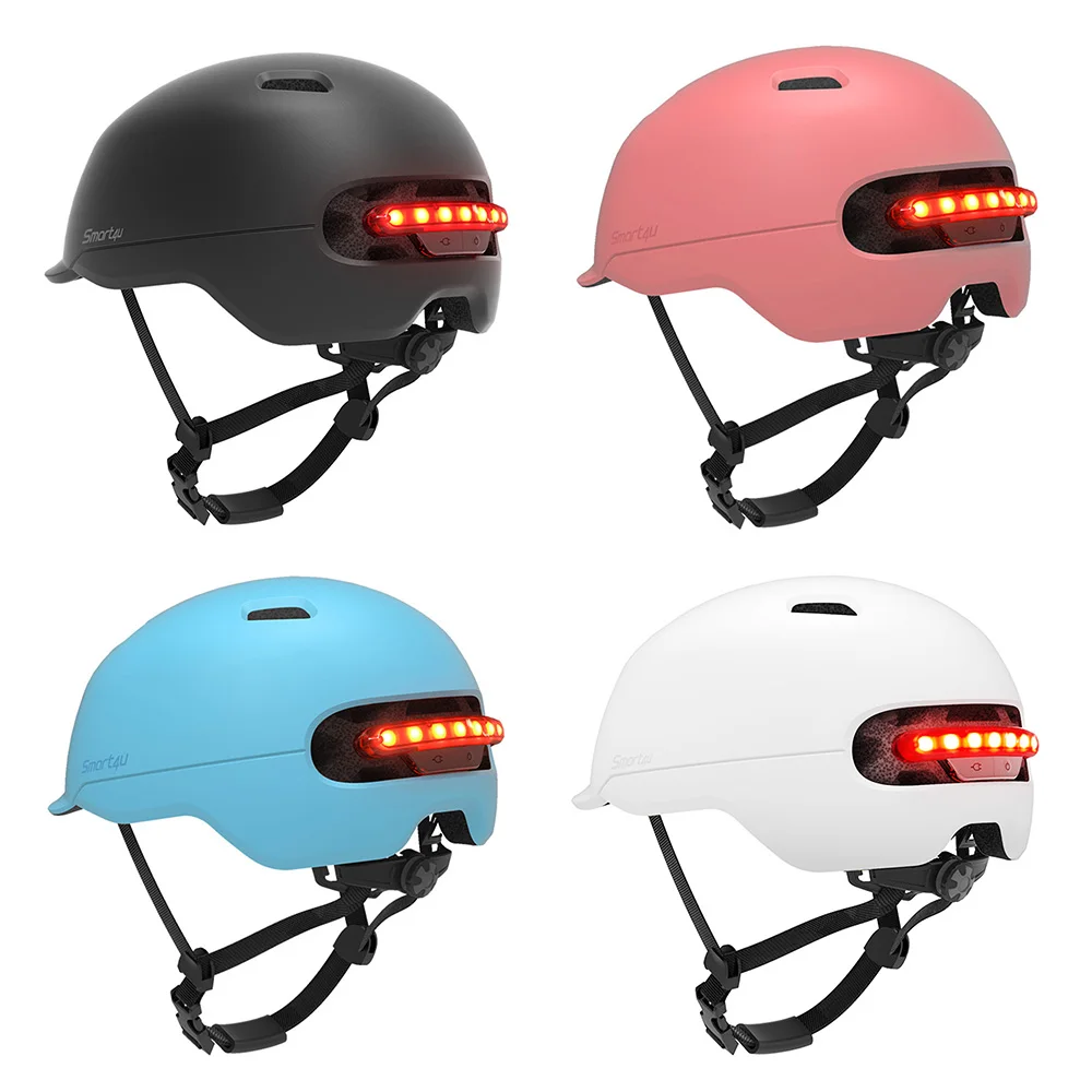 

Smart4u SH50 Cycling Helmet Intelligent Back LED Light for Bike Scooter High Strength PC EPS 7 High-brightness LED Taillights