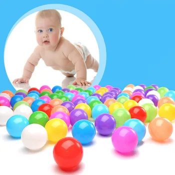

100PCS Kids Funny Thick Colorful Water Pool Ocean Ball Swim Ball Pit Play House Outdoors Tent Playhouse Balls Baby children Toy