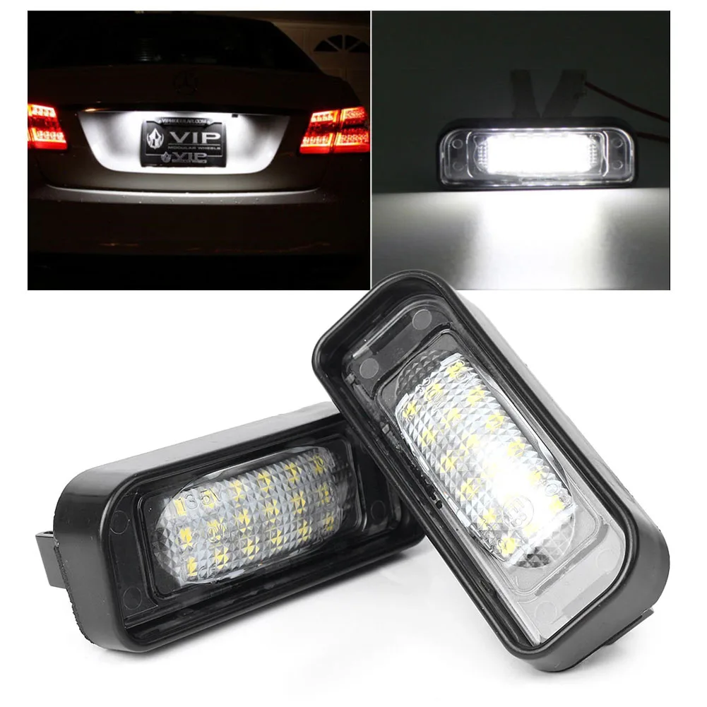 2PCS Car LED License Plate Number Light Licence Lamp for Benz W220 S320