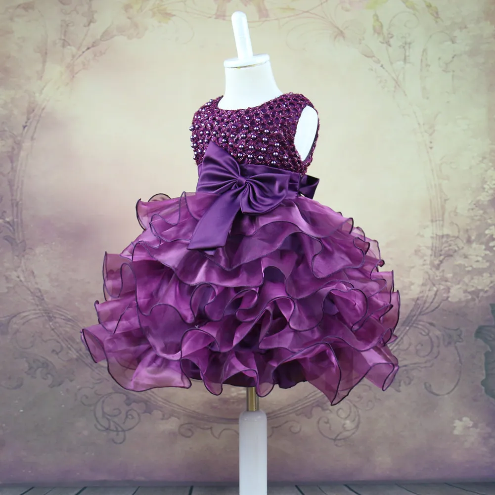 

CAILENI Baby Girl Fashion Princess Party Dress Girls Wedding Party Dresses Baby Birthday Gift Dresses For Girls For 6-24 Months