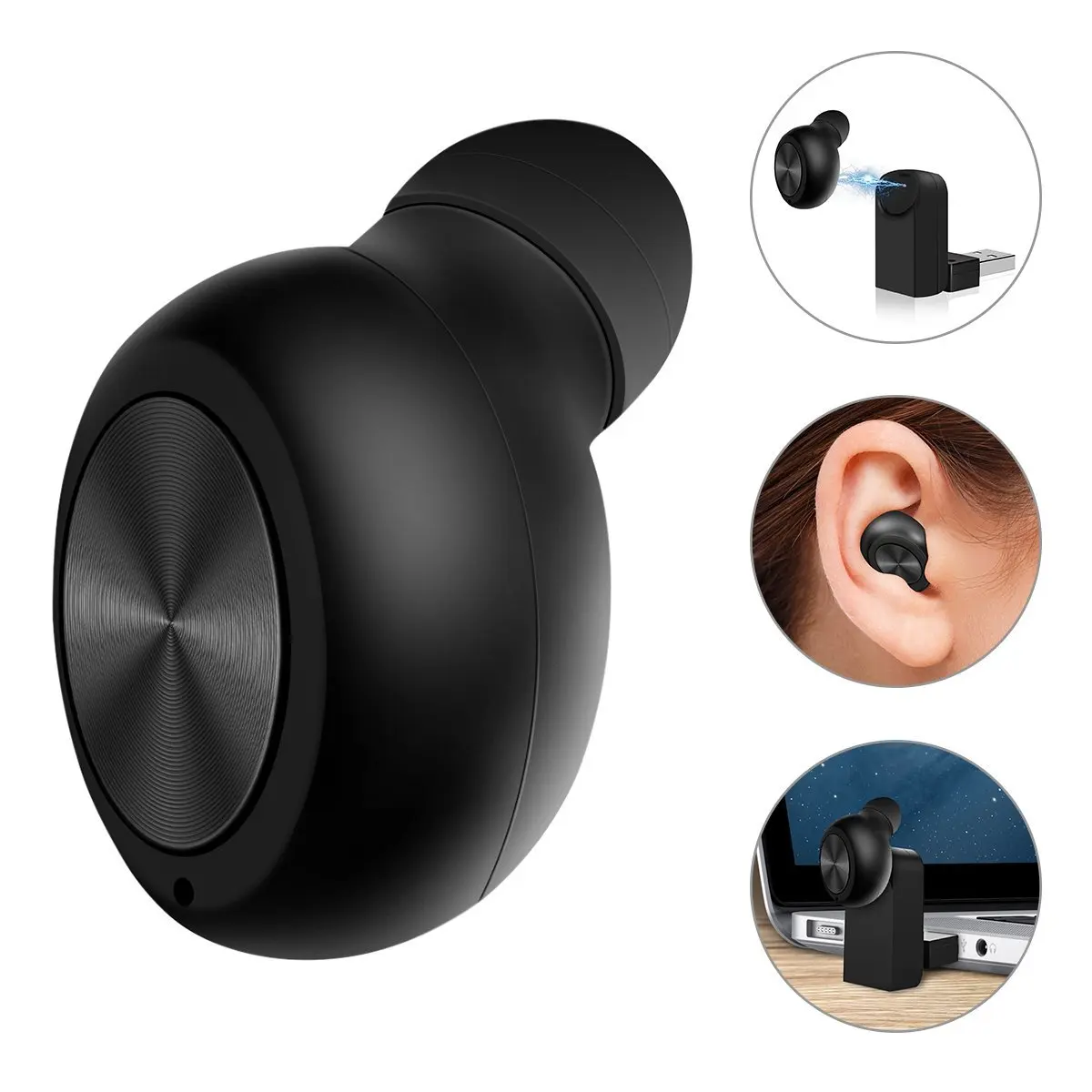 ELEGIANT S10 Магнитная Bluetooth Невидимый один наушники вкладыши громкой связи