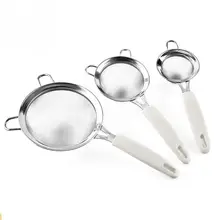 SNNY-сито из нержавеющей стали для домашней выпечки, ручной порошок для кухни, сито для сахарной муки 8 см 10 см 14 см