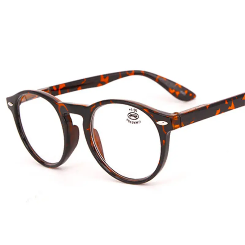 

Fashion Round Reading Glasses Women Retro Red Blue Black Glasses Men Vintage Ultralight Hyperopia Eyeglasses with Diopter