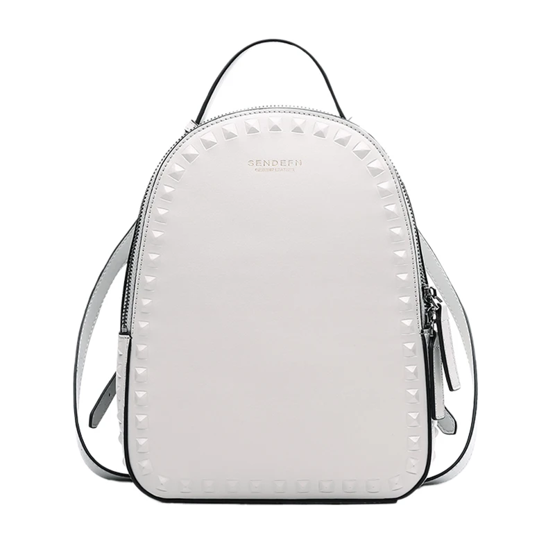

ABDB-SENDEFN New Backpack Women Luxury Brand Backpack Female Split leather Shoulder Bag For Girls School Bag Casual Daypacks S