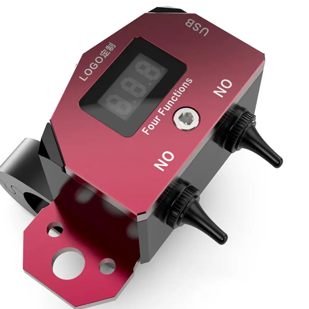 

Electric USB Voltmeter Charger Motorcycle Decoration Conversion Accessories CNC Scooter Double Flash Button Switch