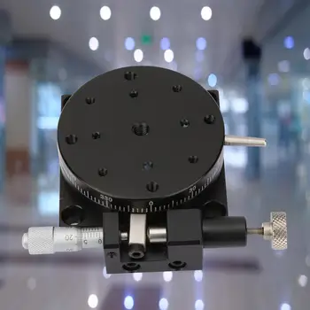 

guide rail R60 Manual Rotation Stage Rotating Platform Precision Bearing Sliding Tuning Stage 60mm*25mm linear rails