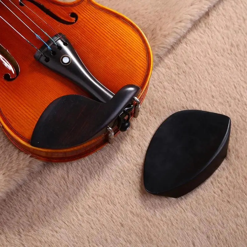 الخشب سيتو الأذن شكل الأبنوس الكمان Chinrest مع المسمار آلات موسيقية اكسسوارات الكمان معدات خاصة