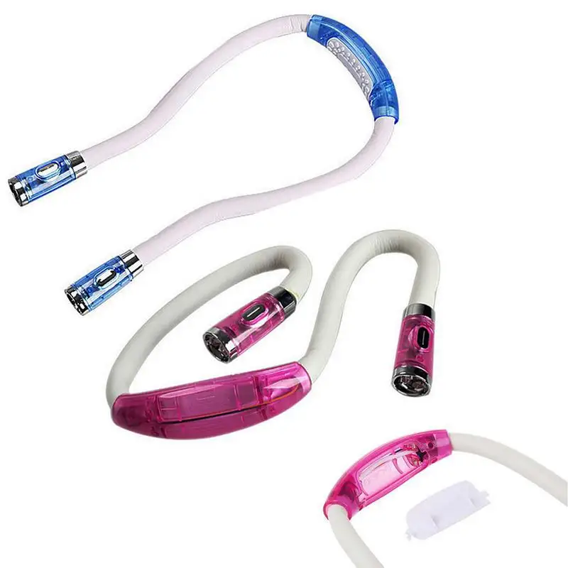

Portable Flexible Handsfree LED Neck Light Work Lamp Flashlight Night Light Flashlight For Cycling Hiking Climbing Weapon Lights