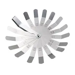 Feeler Gauge Метрическая 0,127 мм 0,508 0,020 дюймов 0,005 дюймов клапан смещение Feeler Gauge высокая прочность 16 лезвие Простота в использовании Прочный