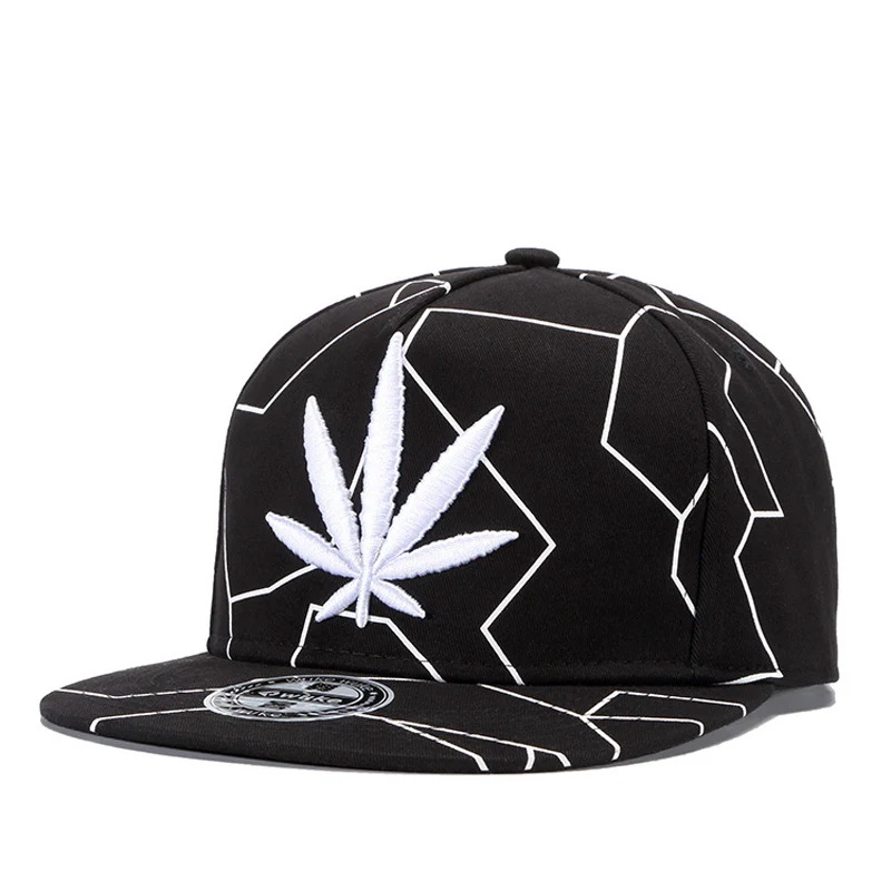 

2019 Baseball Cap 3D Linellae Hemp Leaf Cap Men Hip Hop Caps Embroidered Logo Summer Autumn Sun Hat Black Cap Male Bone Dad Hat