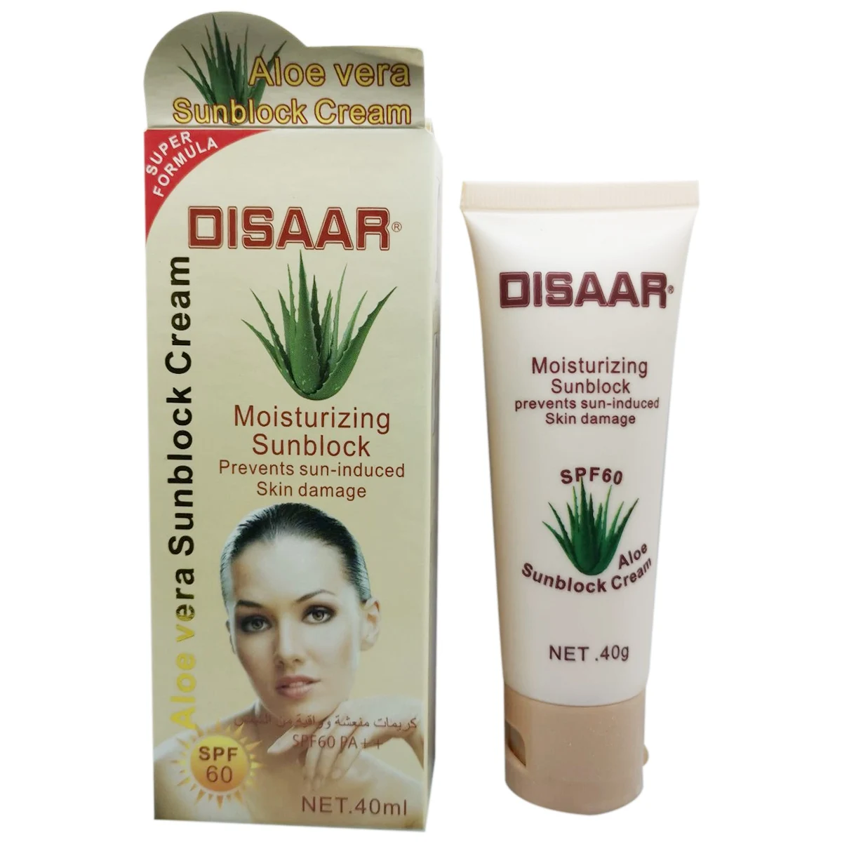 

Disaar Sunscreen Facial Concealer Foundation Aloe Vera Sunscreen Spf60++ With Isolated Uv Hydrating Whitening Sunscreen