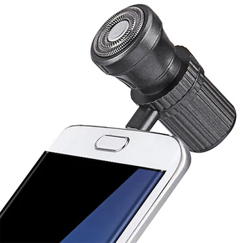 

Portable Micro USB Electric Shaver Razor For Mobile Devices Stainless Steel Blade 360-Degree Rotation 4D Foil
