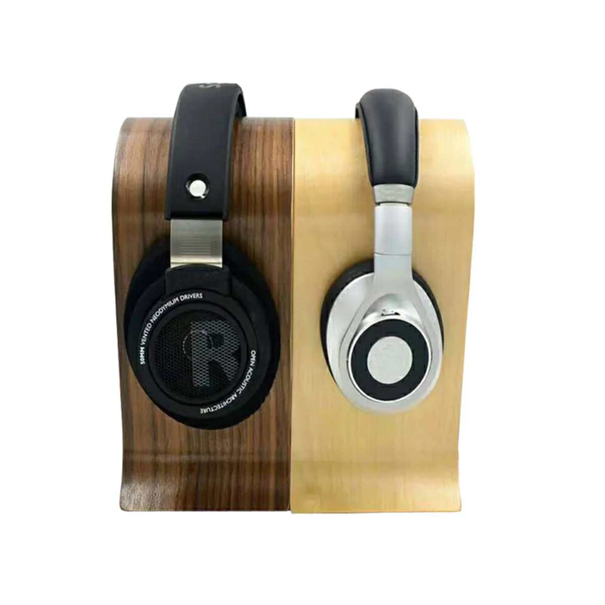 2 Colors U Shape Wood Headphone Stand Earphone Hanger Display Shelf Rack Bracket Desk Portable Earphone Accessories