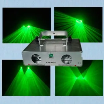 

Dual 50mW+50mW 532nm Green Laser Light equipment