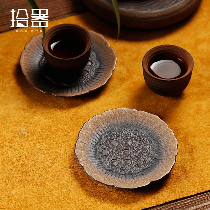  1pc Chic High Quality Ceramic Coaster Coffee Tea Cup Pad Cup Mat Round Placemat Table Mats Drink Co