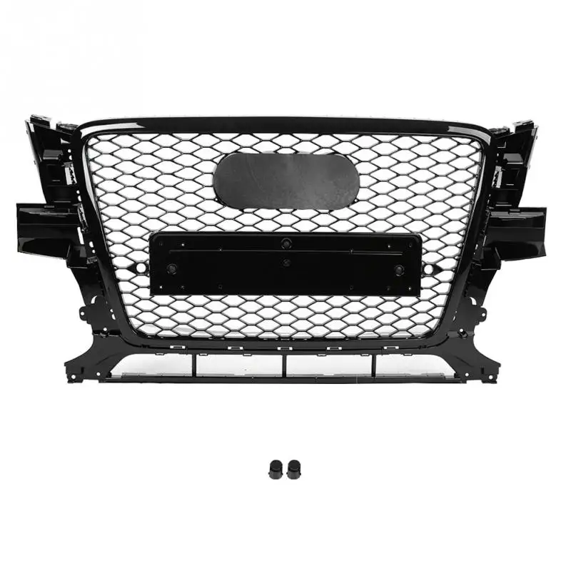 

Front Sport Hex Mesh Honeycomb Hood Grill Black for Audi Q5 8R Gloss Black for RSQ5 Style 2009 2010 2011 2012 Car Styling NEW