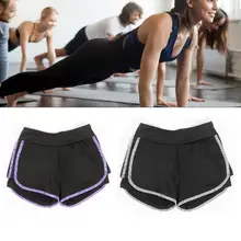 Спортивные женские шорты для йоги с высокой талией, быстросохнущие Эластичные Обтягивающие шорты для фитнеса, бега, тренажерного зала, тренировок, тренировок
