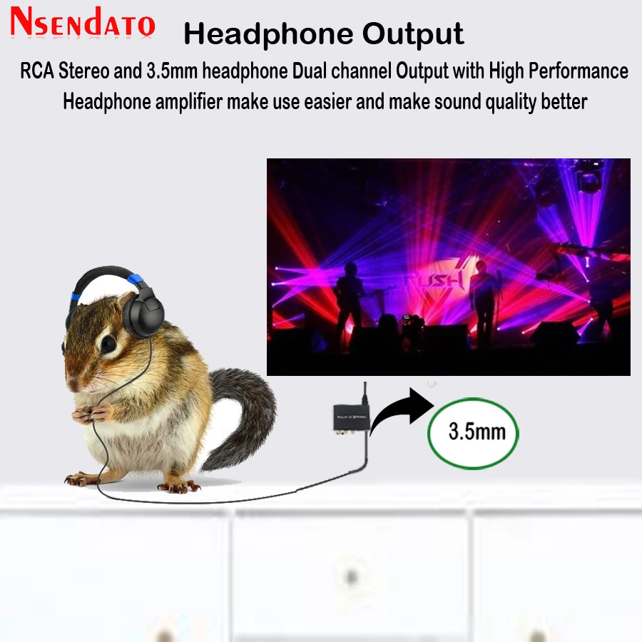 HDMI ARC Audio Extractor DAC ARC L R Coaxial SPDIF Jack Extractor Return Channel Converter For Fiber RCA 3 5mm Headphone for TV