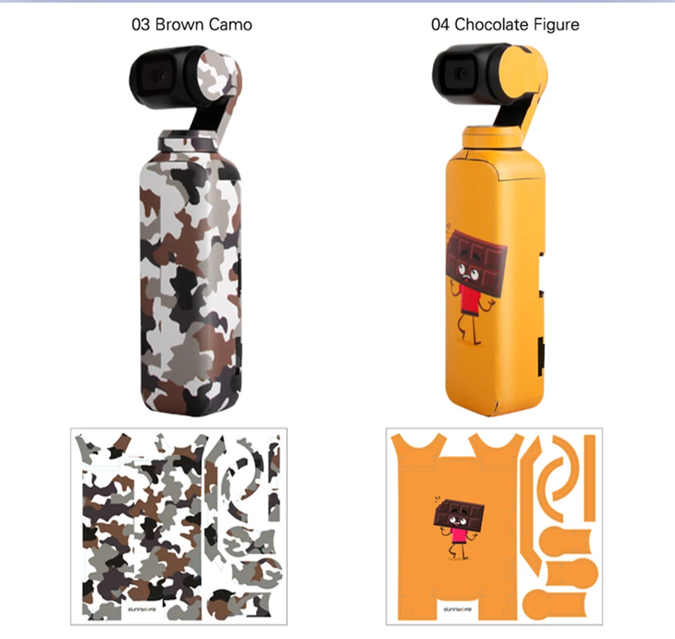 Colorful Waterproof Skin Sticker for DJI OSMO Pocket Handheld Gimbal Stabilizer Scotchcal Film Decals Protector Accessory | Электроника