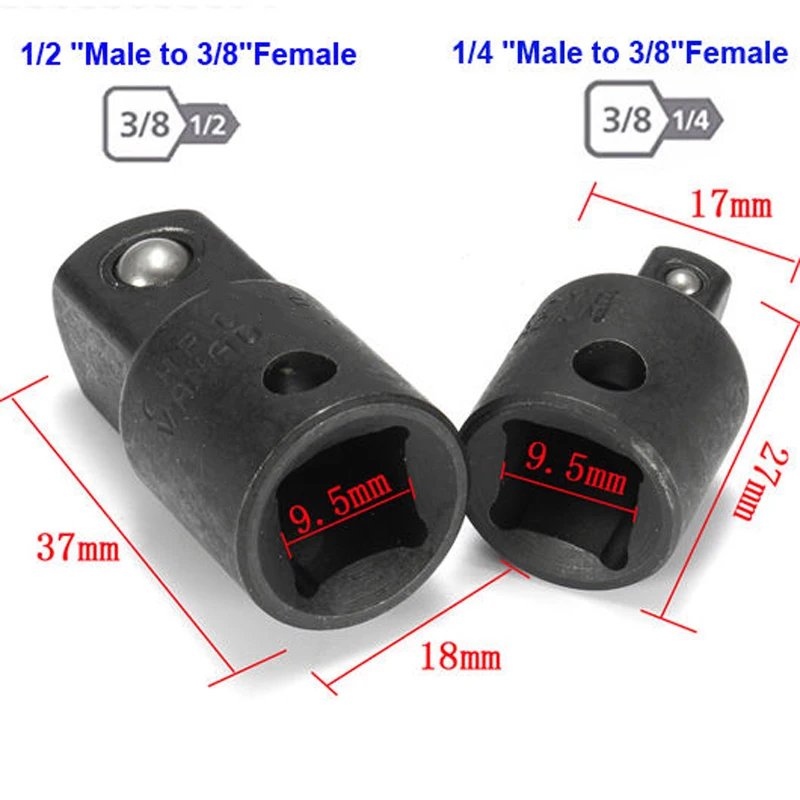 Hand Wrenches 1 4 3 8 1 2 Drive Socket Adapter Converter Reducer Socket Wrench Adapter Tool Ld Home Garden