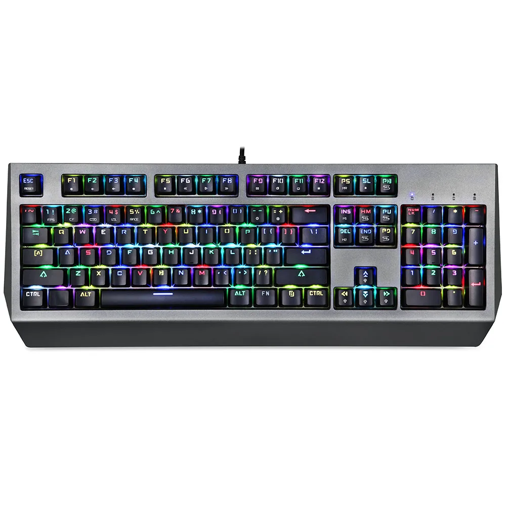 

MOTOSPEED CK99 RGB Mechanical Keyboard Anti-ghost 12 Lighting Effects Outem/Cherry Blue/Red Switch 104 Keys Battleship Creatives