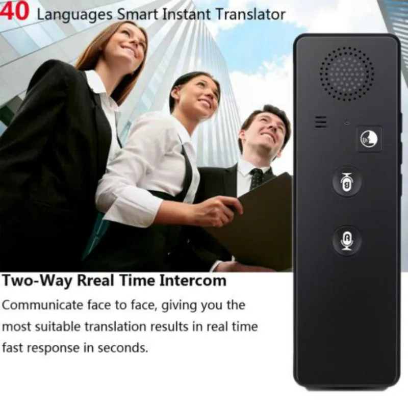 New Portable Smart Wireless Real Time 40 Multi-Language Instant Voice Translator