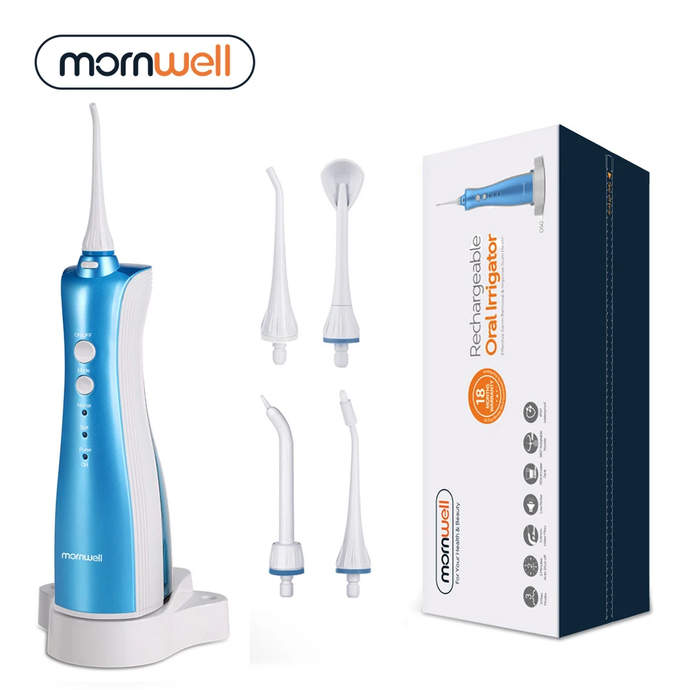 En Ligne Irrigateur Oral dents rechargeables de flosser de l eau propre jet d eau dentaire portable charge inductive irrigador dentaire exquis