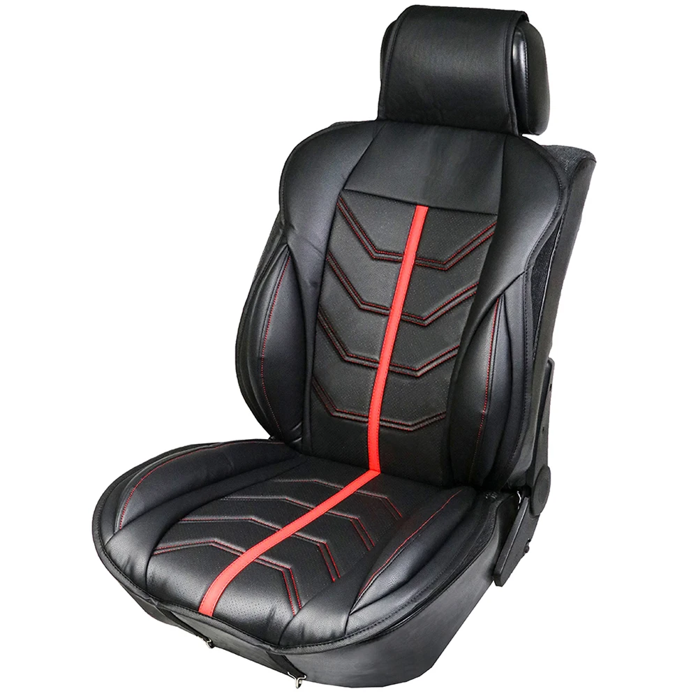 

1 Pack PU Leather Universal Front Single Car Seat Covers Seat Cushion