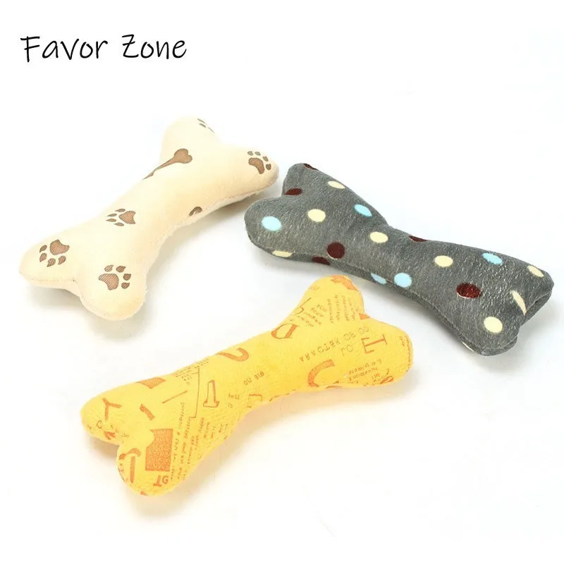 

Popular Pet Dog Cat Bone Shape Toy Fleece Durability Plush Dog Toys Squeak Sound Chew Molar Pillow Toy Fit for All Pets Supplies