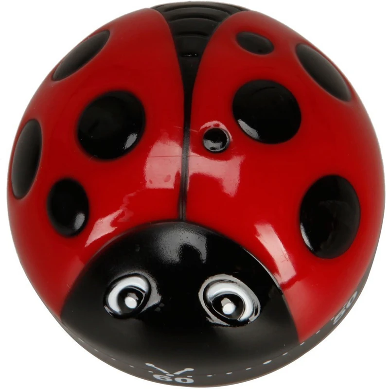 

Plastic Ladybug Ladybird Beetle Shape 60 Minute Kitchen Cook Cooking Timer +Free Cable Tie
