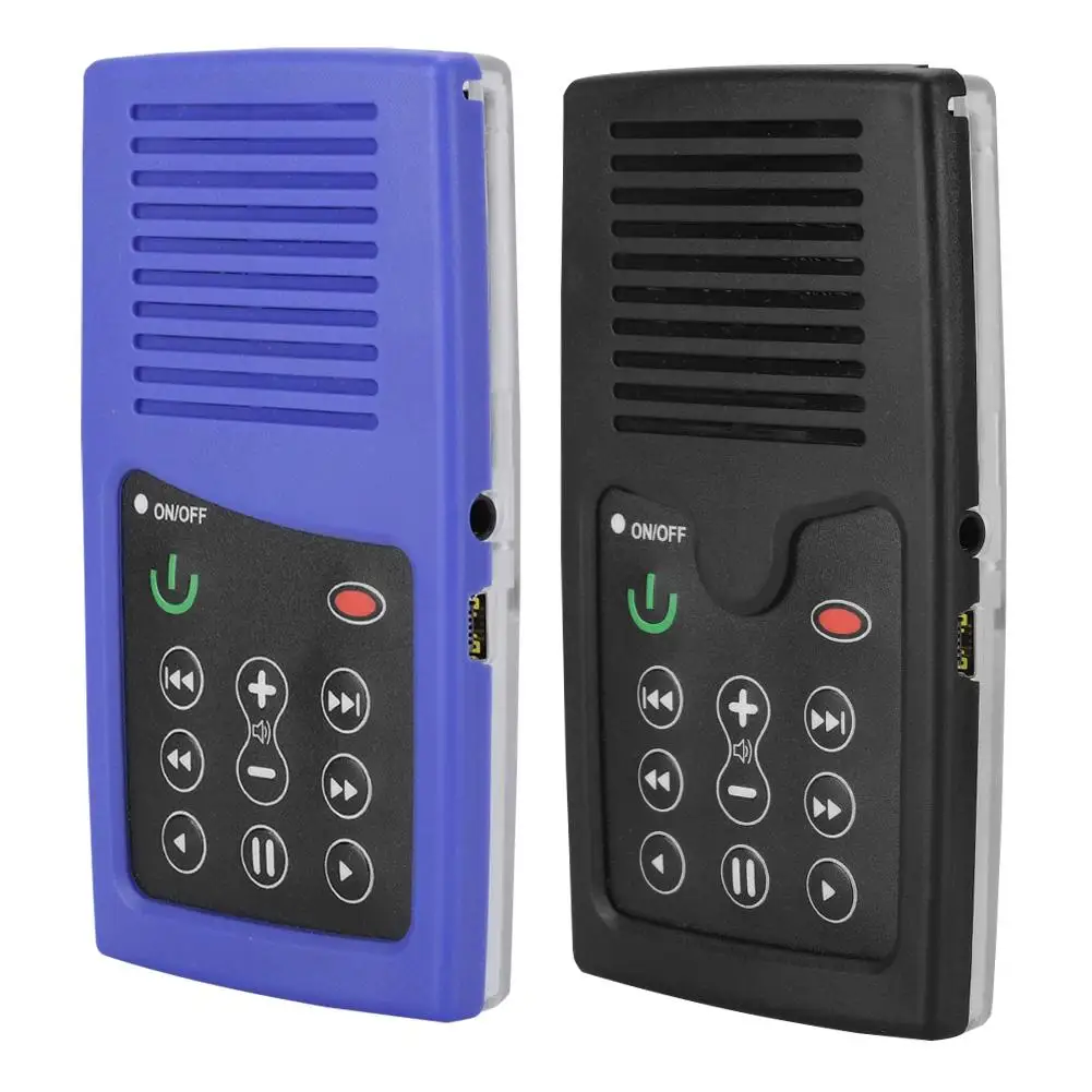 

Portable Solar Charging MP3 E-Book Bible Listeners 4G Mini Book Reader Support English and Arabic with Lanyard + Earphone