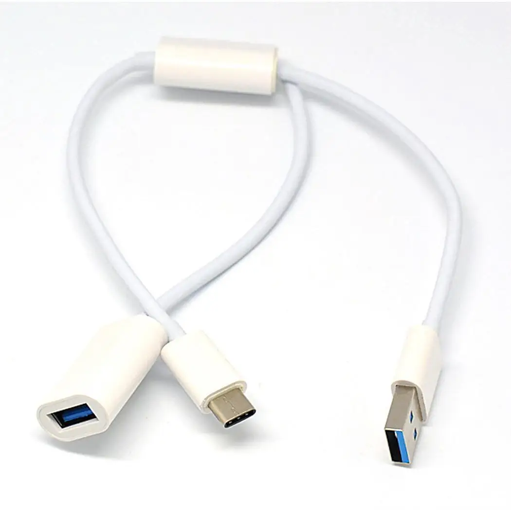 2 в 1 Многофункциональный мини USB USB3.1 Type c для USBA Female и Male C кабель зарядки передачи