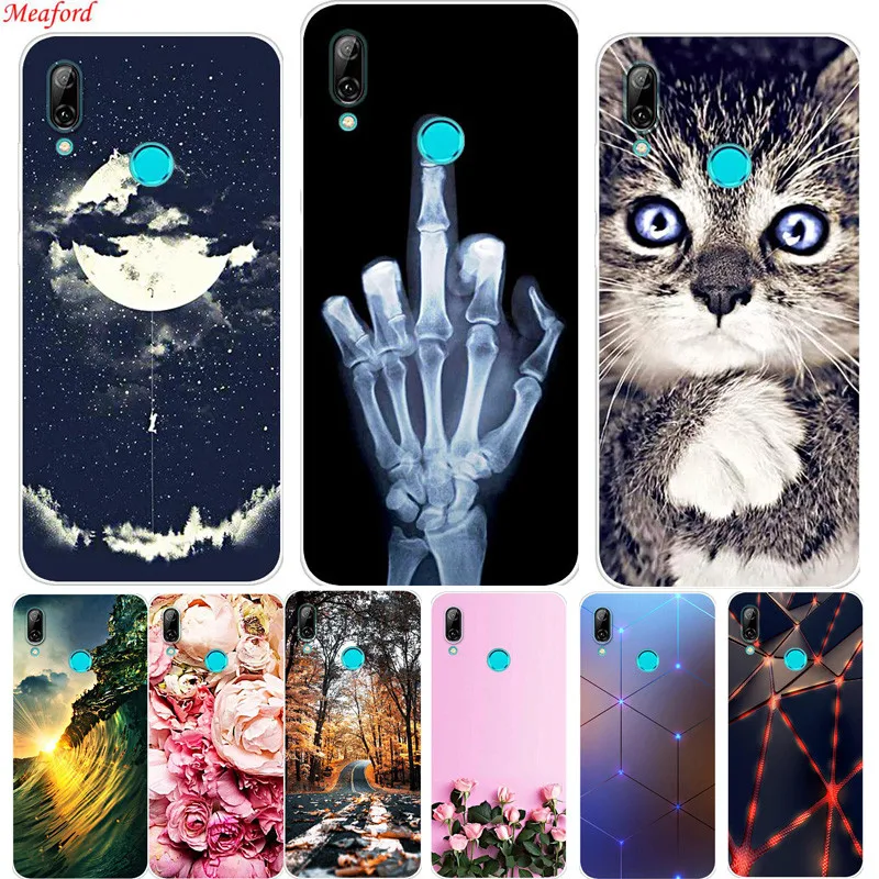 

P smart 6.2" For Huawei P Smart 2019 Case Soft TPU Cover For Huawei P Smart 2019 Case silicone coque Psmart 2019 funda floral
