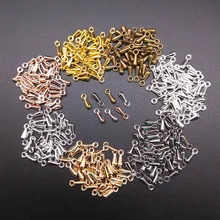 7 мм 100 шт. каплевидные капли воды шнур для ожерелья Браслет обжимные концы удлиненные удлинительные цепочки хвосты застежка DIY аксессуары