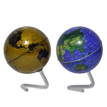 

4 inch Self-Rotating Geography World Globe World Map Tellurion Ornaments Educational Teaching Props Home Office Decor Craft Gift