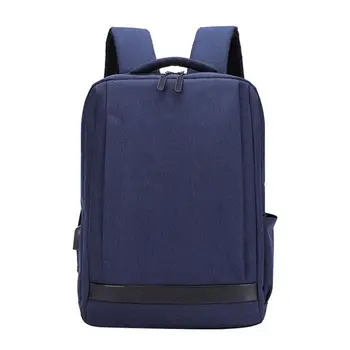 

Men Laptop USB Backpack 15.6 Inch Laptop Notebook Mochila Escolar for Men Waterproof Backpack Solid Travel Business Shoulder Bag
