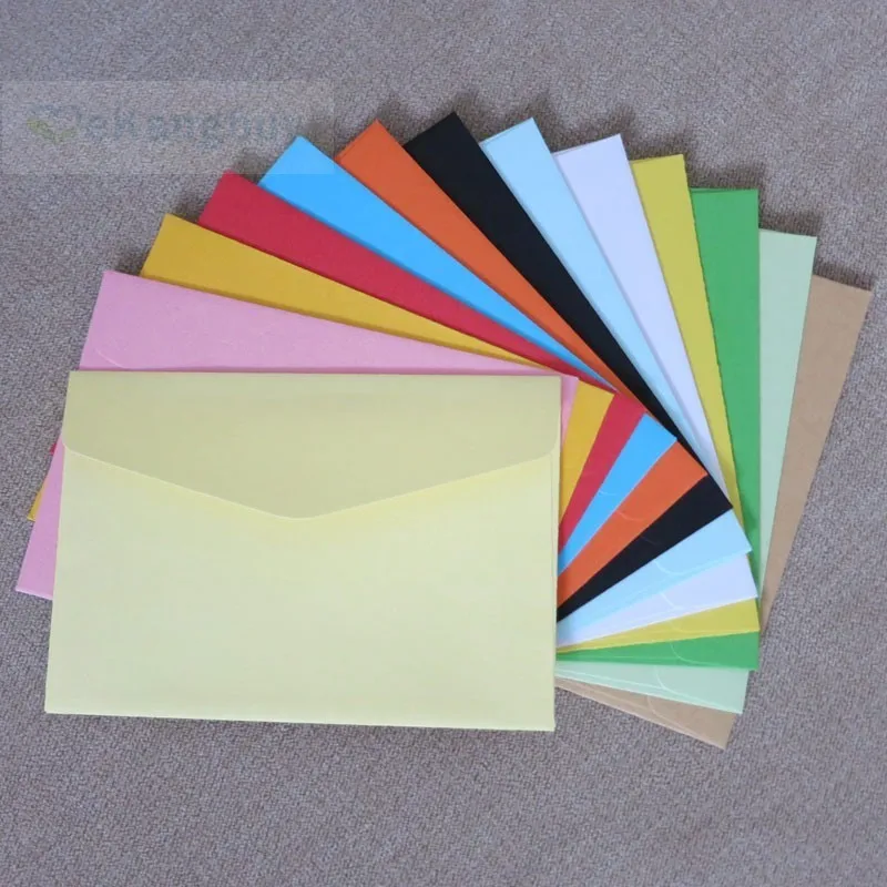 100pcs 117x82mm 4 5 x 3 2 small color envelope membership card