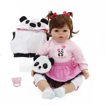 

Lovely cute Reborn Baby Dolls soft Silicone Playmate Pretend Play Toys Gift Photography Prop Kids Sleeping Playmate Doll Gift