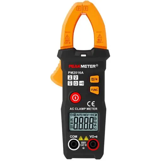 Цифровой мультиметр зажим PEAKMETER PM2016A 6000 отсчетов Портативный Ручной Измеритель