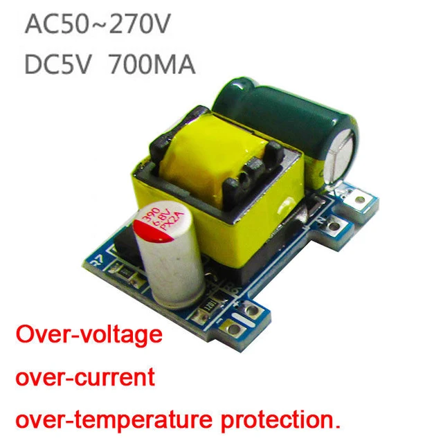 Mini AC-DC Converter 110V 120V 220V 230V to 5V 3.5W 700MA Board Isolated  Switching Power Supply Module