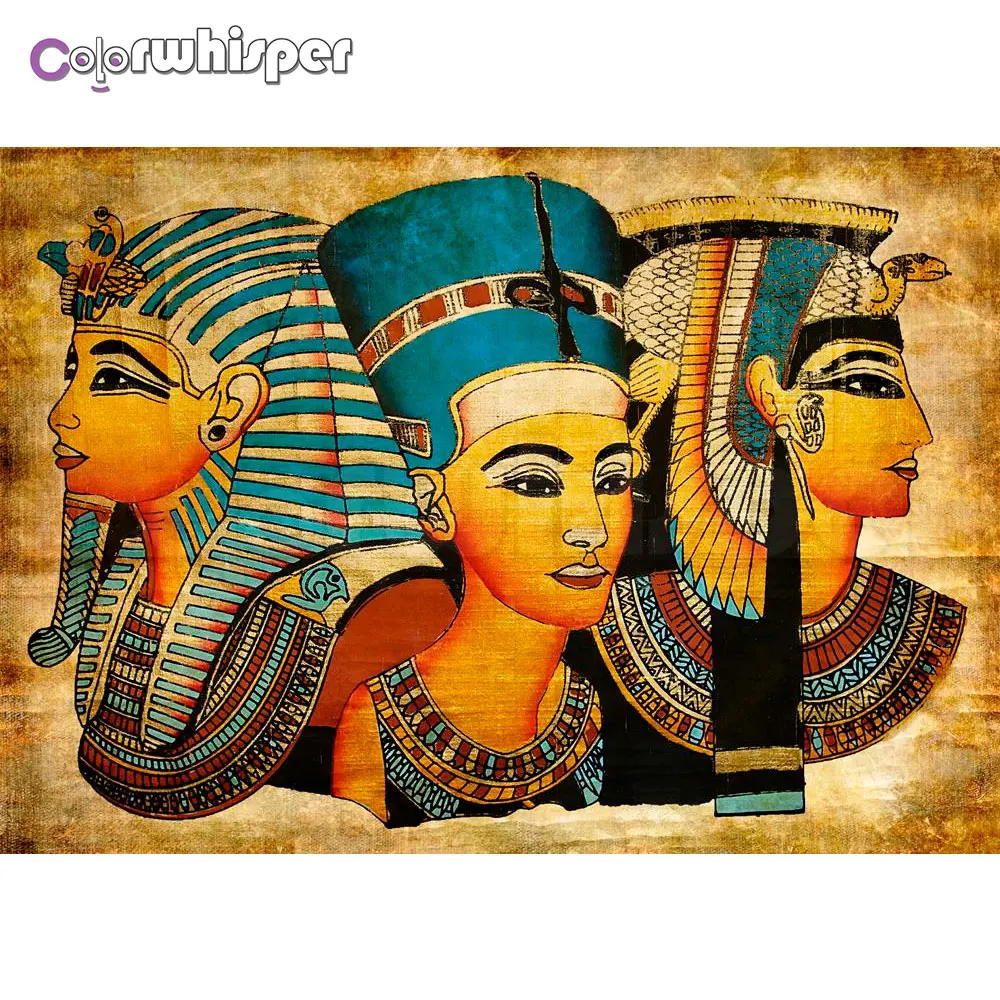 

Diamond Painting 5D Full Square/Round Kit Egyptian Women Art Rhinestone Daimond Painting Embroidery Cross Stitch Decor Gift Z060