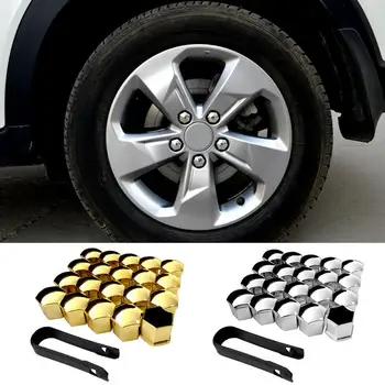 

20pcs/Set Car Silicone Wheel Caps Nut Screw Bolt Cover Tyre Dust Screw Protective Cover With Clip 17/19/21mm
