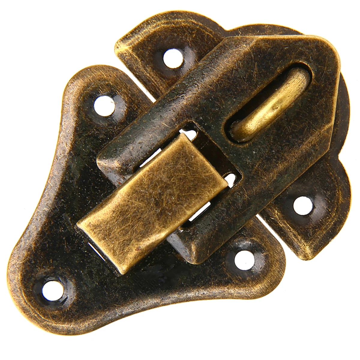 5pcs Antique Jewelry Wood Box Decorative Case Latch Hasp