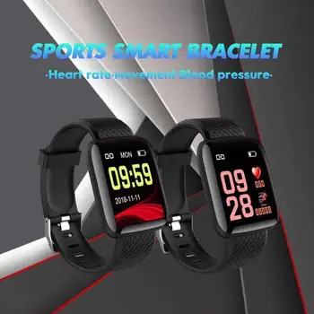 

1pcs Sport smart bracelet 116 PLUS Smart Bracelet D13 Heart Rate Blood Pressure Waterproof Smart Watc