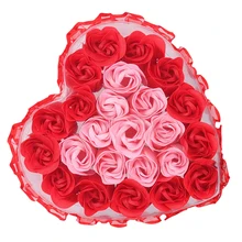 Beautiful Soap Flower Romantic Decorative Soap Rose Artificial Rose For Valentine'S Day 5 Colors Can Choose rose soap flower petal for weddingvalentine s day decorative flowers