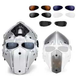 2019 новая тактическая голова шлема защитная маска для лица полностью покрытый открытый спортивный шлем для мужчин езда Охота защитное