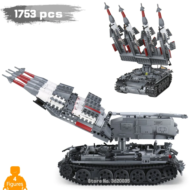 

1753pcs War ace SA-3 GOA T55 Building Blocks model tank with Legoinglys military ww2 Figures Mini Weapons Toys for children gift