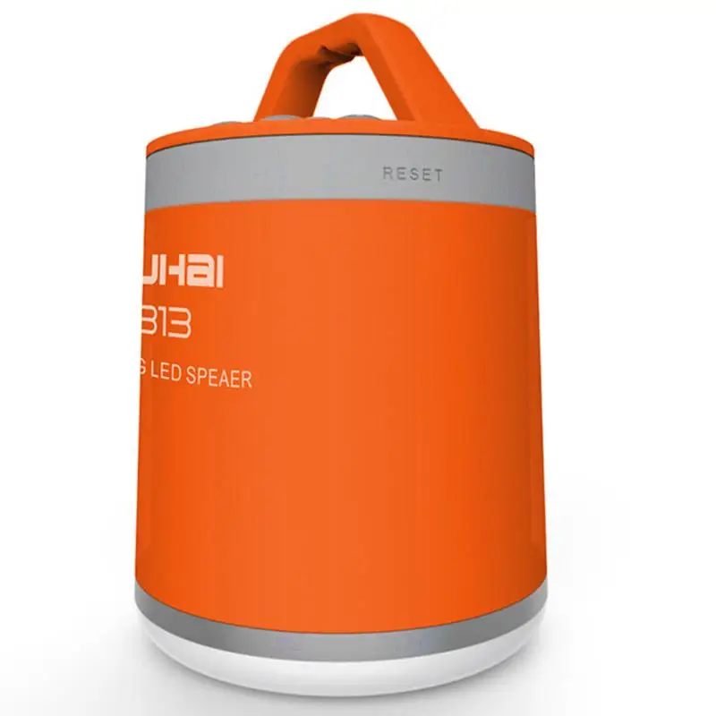 

Portable Outdoor Wireless Bluetooth Speaker With Night Light Anti-Lost Hook Card Insertion For Camping