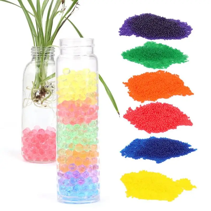 

2000-2500pcs Crystal Water Paintball Bullet Grow Water Beads Balls Toy Plants Soil Water Beads Polymer Ball