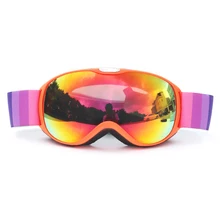 LGFM-Детские лыжные сноубордические очки, очки для горных лыж, зимние спортивные двухслойные снежные очки UV400